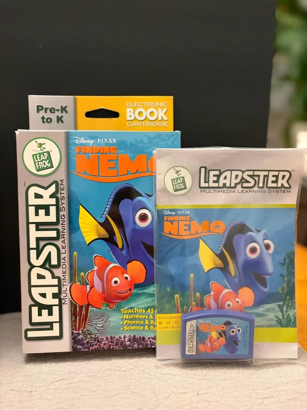 Lot of 6 LeapFrog Leapster Games - 4 Complete in Box CIB, Nemo Dora Incredibles